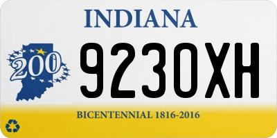 IN license plate 923OXH
