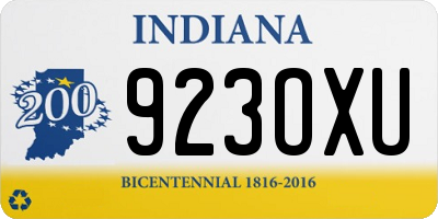IN license plate 923OXU