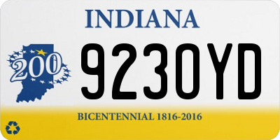 IN license plate 923OYD