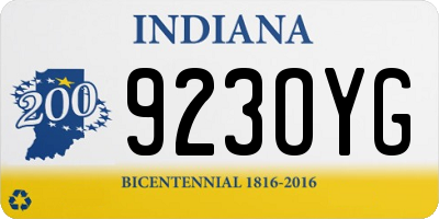 IN license plate 923OYG