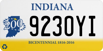IN license plate 923OYI