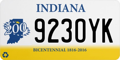 IN license plate 923OYK