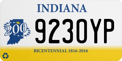 IN license plate 923OYP