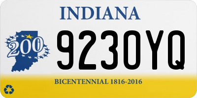IN license plate 923OYQ