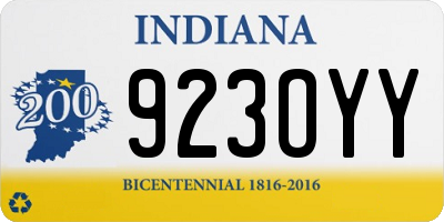 IN license plate 923OYY