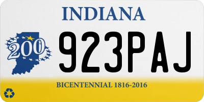 IN license plate 923PAJ