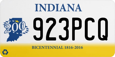 IN license plate 923PCQ
