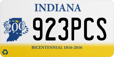 IN license plate 923PCS