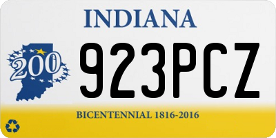 IN license plate 923PCZ