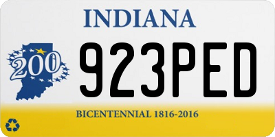 IN license plate 923PED