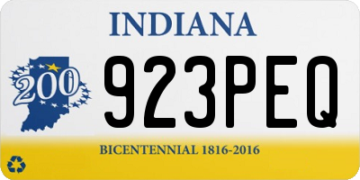 IN license plate 923PEQ