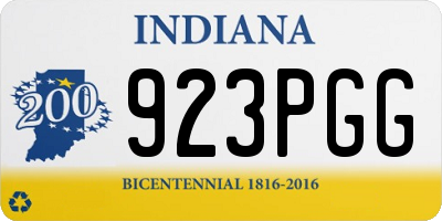 IN license plate 923PGG