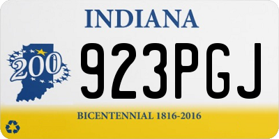 IN license plate 923PGJ