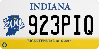IN license plate 923PIQ