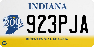 IN license plate 923PJA