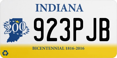 IN license plate 923PJB