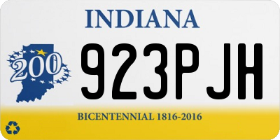 IN license plate 923PJH