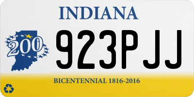 IN license plate 923PJJ