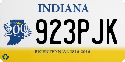 IN license plate 923PJK