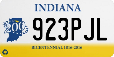 IN license plate 923PJL