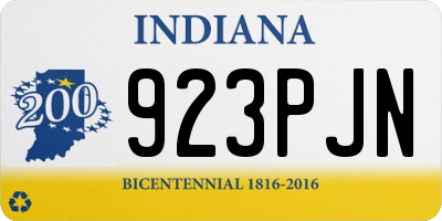 IN license plate 923PJN