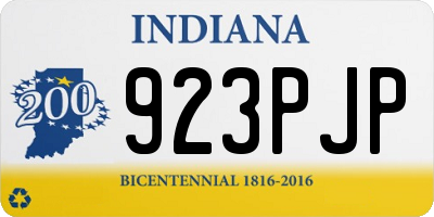 IN license plate 923PJP