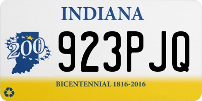 IN license plate 923PJQ