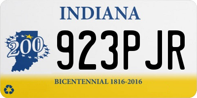 IN license plate 923PJR