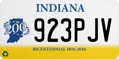 IN license plate 923PJV