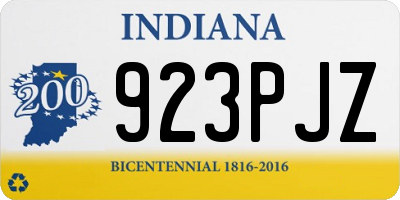 IN license plate 923PJZ