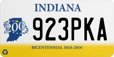 IN license plate 923PKA