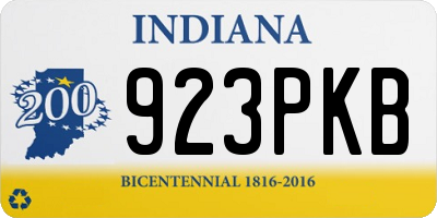 IN license plate 923PKB