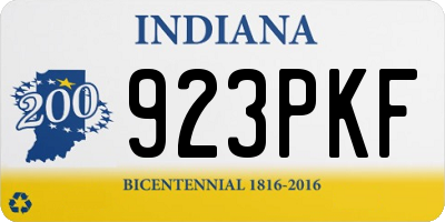 IN license plate 923PKF
