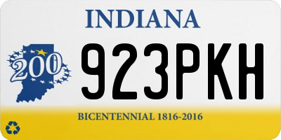 IN license plate 923PKH
