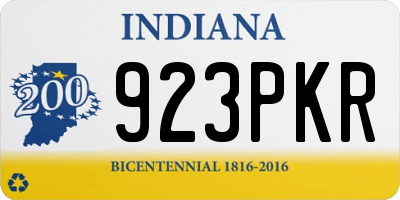 IN license plate 923PKR