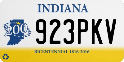 IN license plate 923PKV
