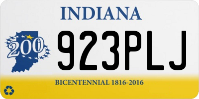 IN license plate 923PLJ