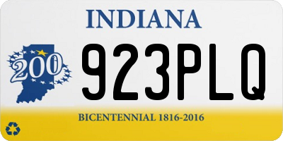 IN license plate 923PLQ