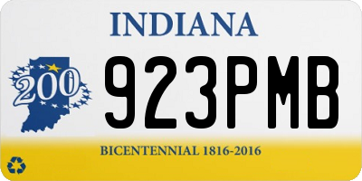 IN license plate 923PMB