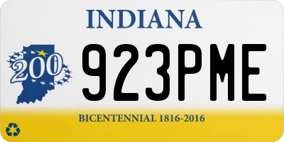 IN license plate 923PME