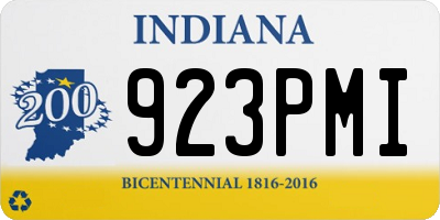 IN license plate 923PMI