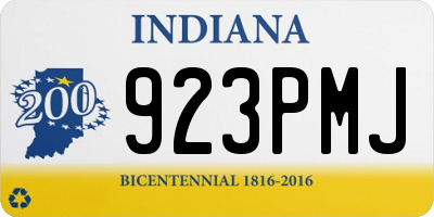 IN license plate 923PMJ