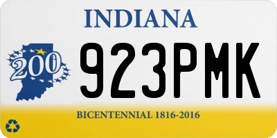 IN license plate 923PMK