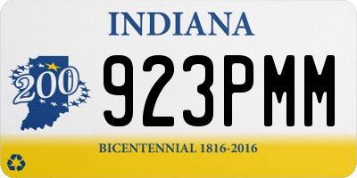 IN license plate 923PMM