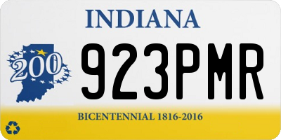 IN license plate 923PMR
