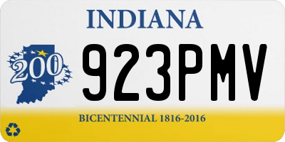 IN license plate 923PMV