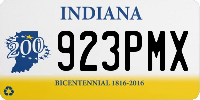 IN license plate 923PMX