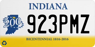 IN license plate 923PMZ