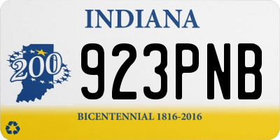 IN license plate 923PNB