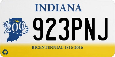 IN license plate 923PNJ